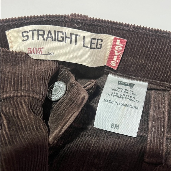 Levi's Brown Corduroy Pants - Picture 3 of 7